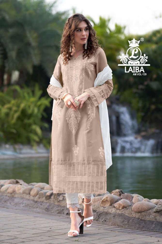 Laiba The Designer Studio Am 139 Fancy Designer Festive Wear Ready Made SUit Collection